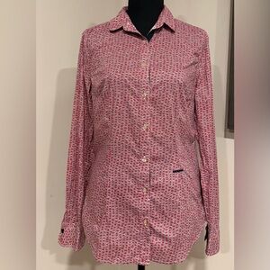 0039 Italy Polka Dot Cotton Button Down Shirt